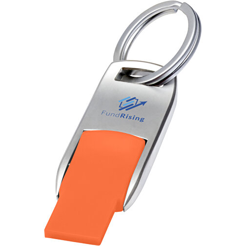 Flip USB Stick , orange MB , 65 GB , Zink Legierung, Kunststoff MB , 4,60cm x 0,60cm x 1,90cm (Länge x Höhe x Breite), Bild 2