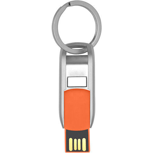 Flip USB Stick , orange MB , 4 GB , Zink Legierung, Kunststoff MB , 4,60cm x 0,60cm x 1,90cm (Länge x Höhe x Breite), Bild 4