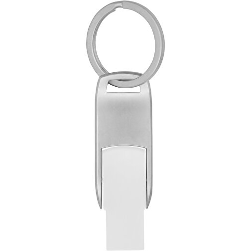 Flip USB Stick , weiss MB , 8 GB , Zink Legierung, Kunststoff MB , 4,60cm x 0,60cm x 1,90cm (Länge x Höhe x Breite), Bild 3