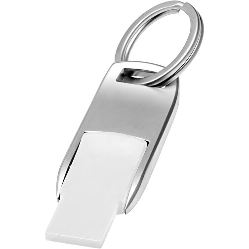 Flip USB Stick , weiss MB , 1 GB , Zink Legierung, Kunststoff MB , 4,60cm x 0,60cm x 1,90cm (Länge x Höhe x Breite), Bild 1