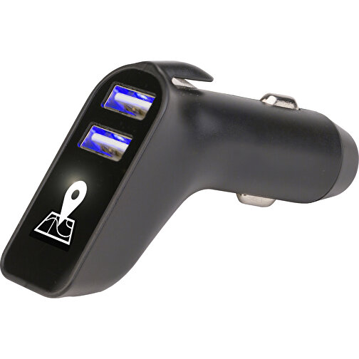 SCX.design V11 GPS Auto-Tracker Mit Leuchtlogo , schwarz, weiss, ABS Kunststoff, 8,20cm x 2,30cm x 4,80cm (Länge x Höhe x Breite), Bild 1