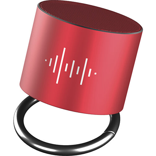 SCX.design S25 Lautsprecher Ring , rot / weiß, Aluminium, 4,50cm (Höhe), Bild 1