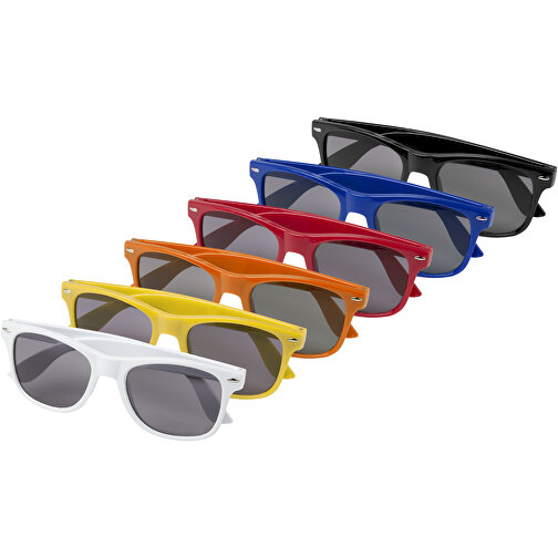 Sun Ray RPET Sonnenbrille , Green Concept, weiß, Recycelter PET Kunststoff, 14,50cm x 5,00cm x 15,00cm (Länge x Höhe x Breite), Bild 5