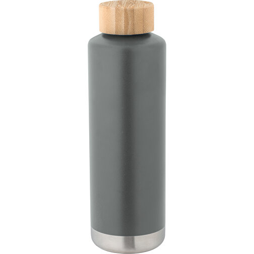 NORRE BOTTLE. Isolierflasche Aus Edelstahl 640 ML , dunkelgrau, Edelstahl. Bambus, , Bild 1