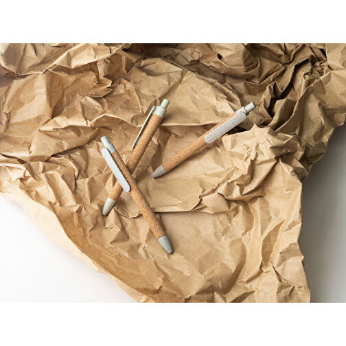GOYA. Kugelschreiber Aus Kork Und Weizenstrohfaser , naturhell, Kork. PP, , Bild 7