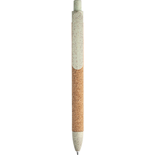 GOYA. Kugelschreiber Aus Kork Und Weizenstrohfaser , hellgrün, Kork. PP, , Bild 4