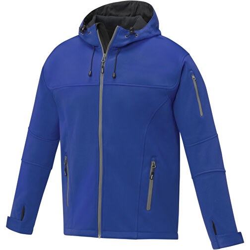 Match Softshelljacke Für Herren , blau, Single jersey Strick 90% Polyester, 10% Elastan, 360 g/m2, Bonding, Microfleece 100% Polyester, XXL, , Bild 1