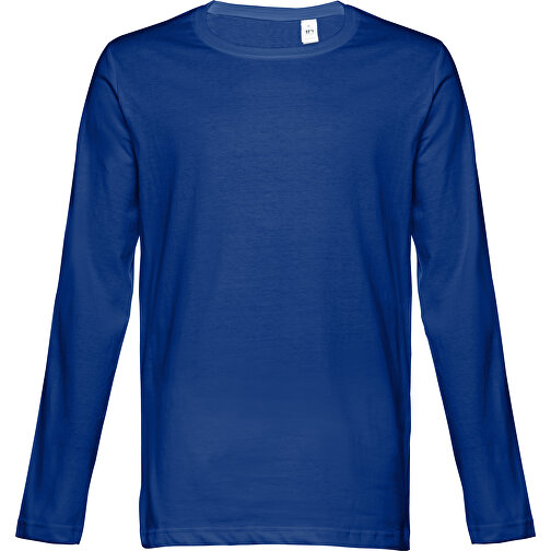 THC BUCHAREST. Herren Langarm T-Shirt , königsblau, 100% Baumwolle, XL, 76,50cm x 58,00cm (Länge x Breite), Bild 1