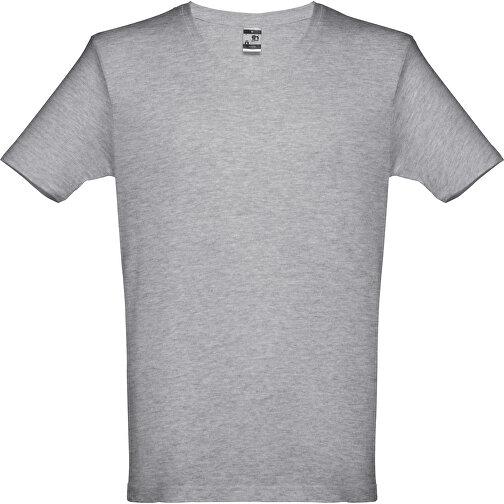 THC ATHENS. Herren T-shirt , hellgrau melliert, 100% Baumwolle, S, 69,50cm x 48,00cm (Länge x Breite), Bild 1
