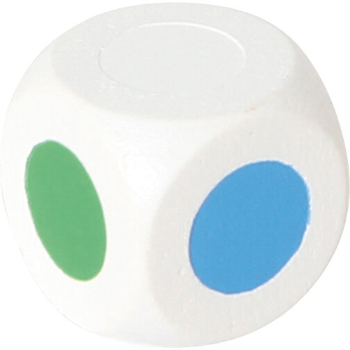 Fargekube 18 mm, hvit, 5 farger, Bilde 1