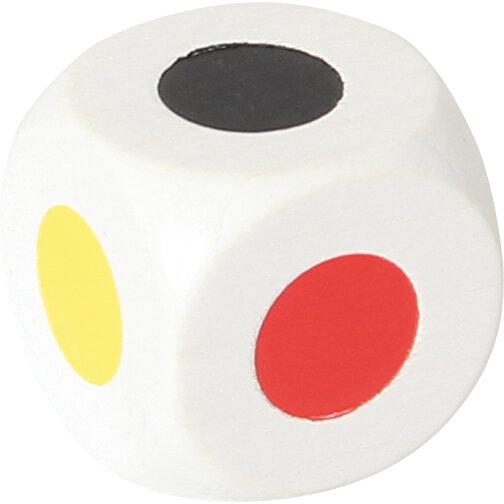Cube de couleur 25 mm, blanc, 6 couleurs, Image 1
