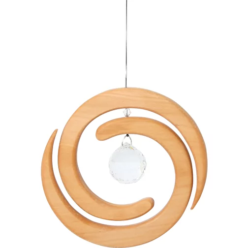 Pendentif en bois Helix avec cristal, Image 1