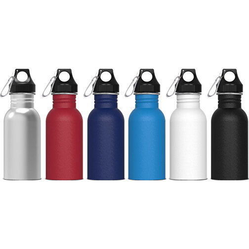 Wasserflasche Lennox 500ml , dunkelblau, Edelstahl & PP, 17,40cm (Höhe), Bild 3