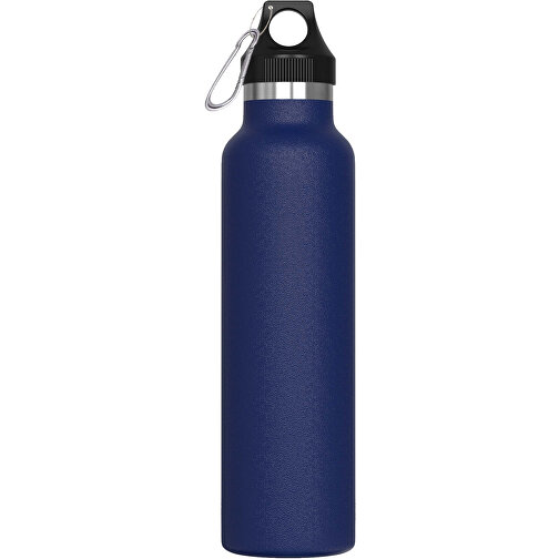 Isolierflasche Lennox 650ml , dunkelblau, Edelstahl & PP, 26,80cm (Höhe), Bild 1