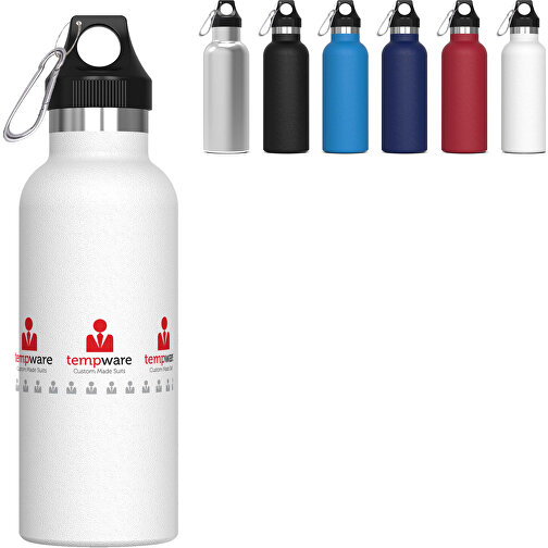 Isolierflasche Lennox 500ml , dunkelrot, Edelstahl & PP, 21,80cm (Höhe), Bild 2