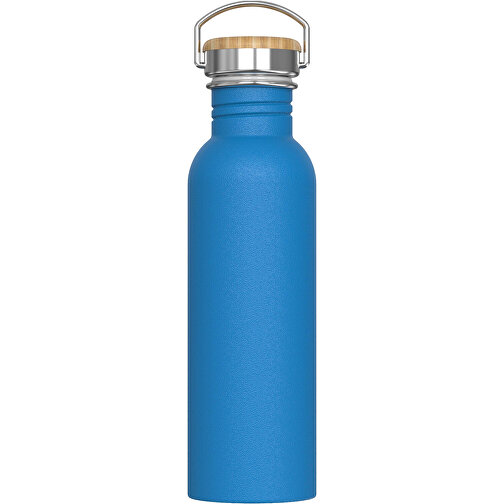 Wasserflasche Ashton 750ml , hellblau, Stainless steel, bamboo & PP, 24,40cm (Höhe), Bild 1