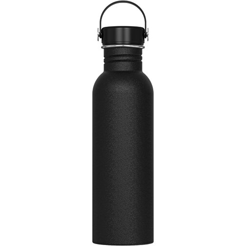 Wasserflasche Marley 750ml , schwarz, Edelstahl & PP, 24,40cm (Höhe), Bild 1