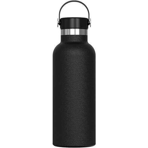 Isolierflasche Marley 500ml , schwarz, Edelstahl & PP, 21,80cm (Höhe), Bild 1
