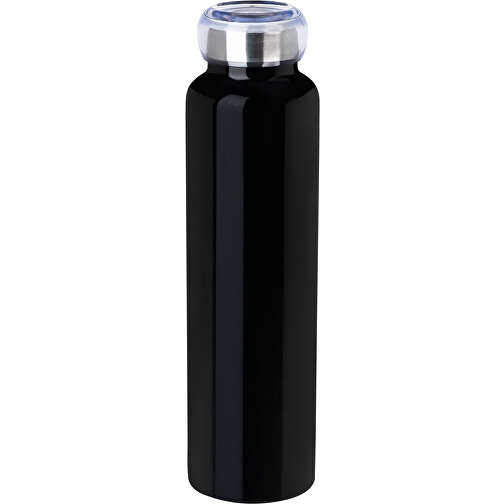 Schwarze Edelstahl-Thermosflasche 750 Ml Mit Doppelwandiger Vakuum-Isolierung Glänzend Lackiert , schwarz, Edelstahl doppelwandig, 27,00cm (Höhe), Bild 1