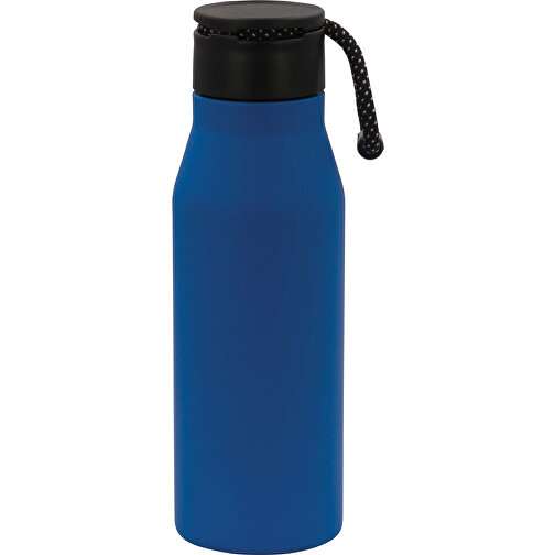 Isolierflasche Mit Trageschlaufe 600ml , hellblau, Edelstahl & PP, 23,00cm (Höhe), Bild 1