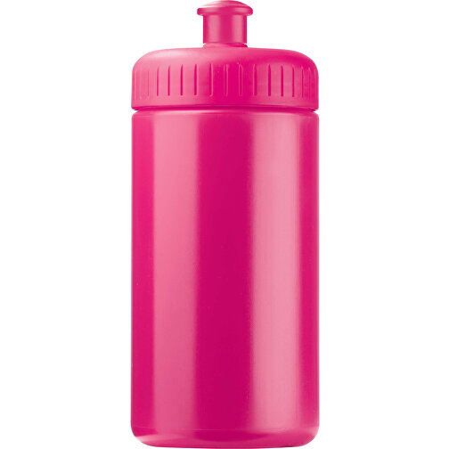 Sportflasche Classic 500ml , rosa, LDPE & PP, 17,80cm (Höhe), Bild 1