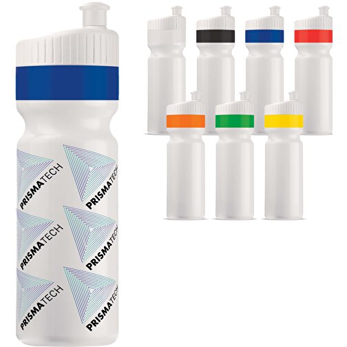 Sportflasche Mit Rand 750ml , weiß / orange, LDPE & PP, 25,00cm (Höhe), Bild 2