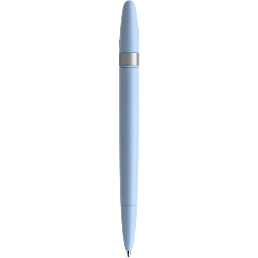 Prodir DS5 TSM Twist Kugelschreiber , Prodir, Soft Blue-Silber satiniert, Kunststoff/Metall, 14,30cm x 1,50cm (Länge x Breite), Bild 3