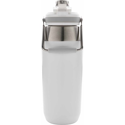 1L Vakuum StainlessSteel Flasche Mit Dual-Deckel-Funktion, Weiss , weiss, Edelstahl, 11,00cm x 27,20cm (Länge x Höhe), Bild 4