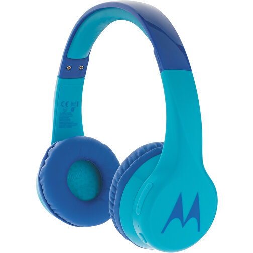 Motorola JR 300 Kids Wireless Safety Headphone, Blau , blau, ABS, 15,60cm x 16,00cm (Länge x Höhe), Bild 1
