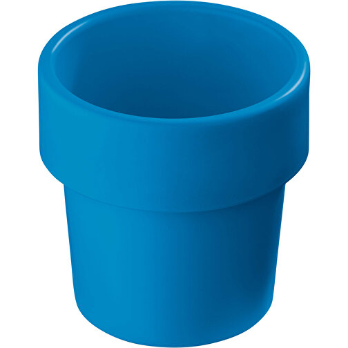 Hot-but-cool Tasse Mit Erdbeersamen , blau, Bio PE, 9,00cm (Höhe), Bild 1