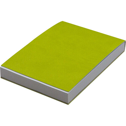 Notizbuch Mit 150 Blatt Recyclingpapier , grün, PU & Papier, 9,00cm x 12,50cm x 1,40cm (Länge x Höhe x Breite), Bild 2