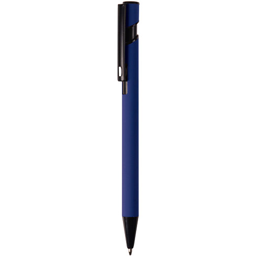 Kugelschreiber “Valencia” Soft-Touch , dunkelblau, Aluminium, 14,40cm (Länge), Bild 1
