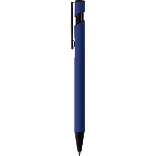 Kugelschreiber “Valencia” Soft-Touch , dunkelblau, Aluminium, 14,40cm (Länge), Bild 4