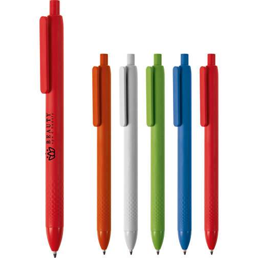 Kugelschreiber Papier/Mais (PLA) , blau, PLA, 14,60cm (Höhe), Bild 4