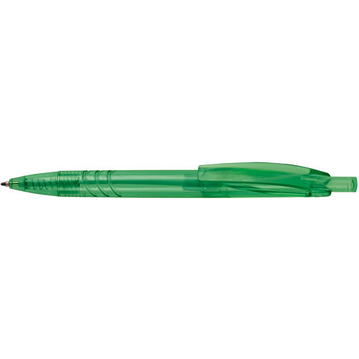 Kugelschreiber Aus R-PET-Material , transparent grün, R-PET, 14,00cm (Länge), Bild 3