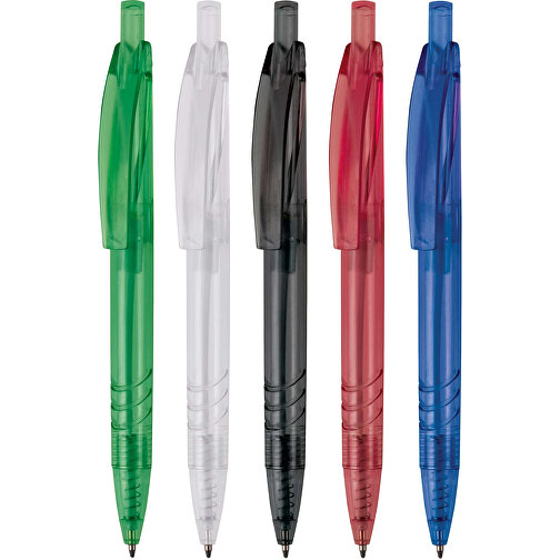 Kugelschreiber Aus R-PET-Material , transparent grün, R-PET, 14,00cm (Länge), Bild 5