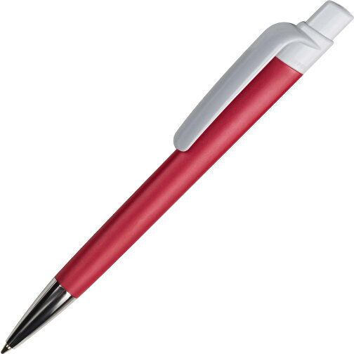 Kugelschreiber Prisma Mit NFC-Tag , rot / weiss, ABS, 14,50cm (Länge), Bild 2