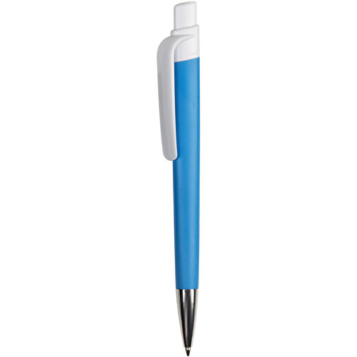 Kugelschreiber Prisma Mit NFC-Tag , blau / weiß, ABS, 14,50cm (Länge), Bild 1