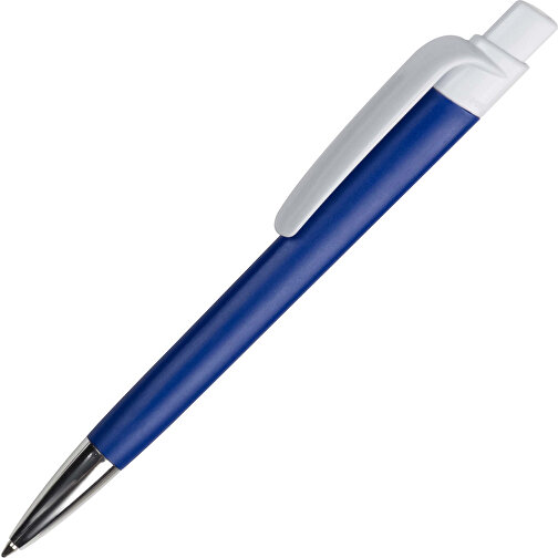 Kugelschreiber Prisma Mit NFC-Tag , dunkelblau / weiss, ABS, 14,50cm (Länge), Bild 2