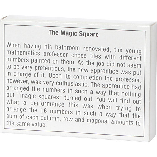 The Magic Square , , 6,50cm x 1,30cm x 5,00cm (Länge x Höhe x Breite), Bild 2