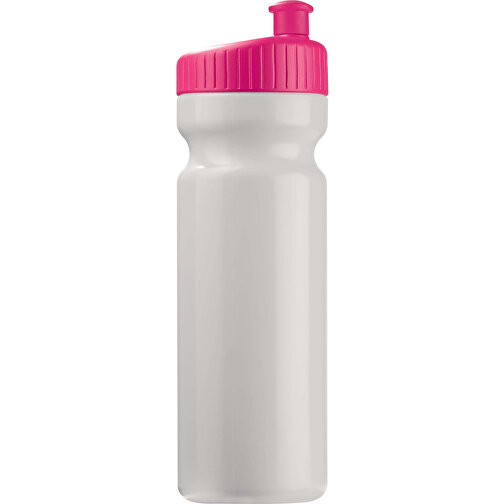Sportflasche Design 750ml , weiss / rosé, LDPE & PP, 24,80cm (Höhe), Bild 1