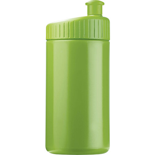Sportflasche Design 500ml , hellgrün, LDPE & PP, 17,80cm (Höhe), Bild 1