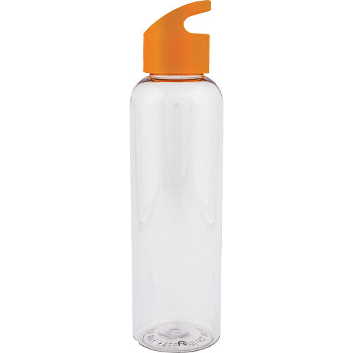 Loop Flasche Transparent R-PET 600ml , transparent orange, R-PET, 25,60cm (Höhe), Bild 1