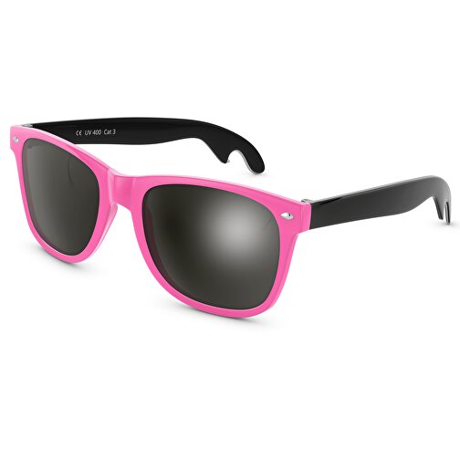 SunShine Cheers Glänzend - UV 400 , Promo Effects, pink/schwarz, Rahmen aus Polycarbonat und Glass aus AC, 14,50cm x 4,80cm x 15,00cm (Länge x Höhe x Breite), Bild 1