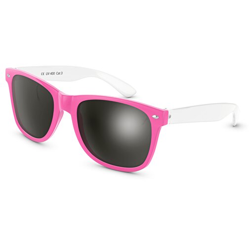 SunShine Glänzend - UV 400 , Promo Effects, pink/transparent, Rahmen aus Polycarbonat und Glass aus AC, 14,50cm x 4,80cm x 15,00cm (Länge x Höhe x Breite), Bild 1