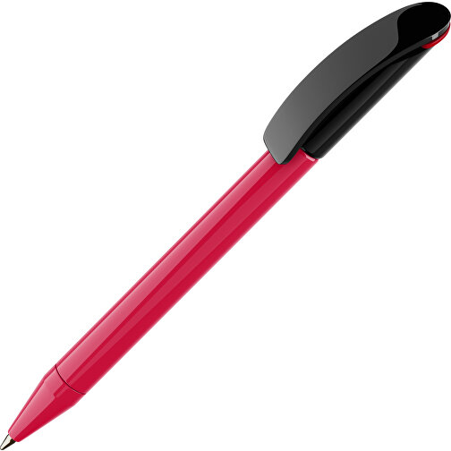 Prodir DS3 TPP Twist Kugelschreiber , Prodir, rot/schwarz, Kunststoff, 13,80cm x 1,50cm (Länge x Breite), Bild 1