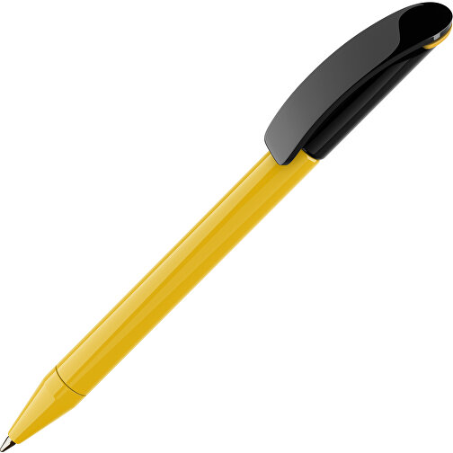 Prodir DS3 TPP Twist Kugelschreiber , Prodir, gelb/schwarz, Kunststoff, 13,80cm x 1,50cm (Länge x Breite), Bild 1