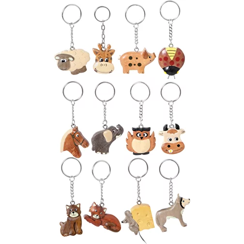 Porte-clés Intarsia mini, assorti, Image 2