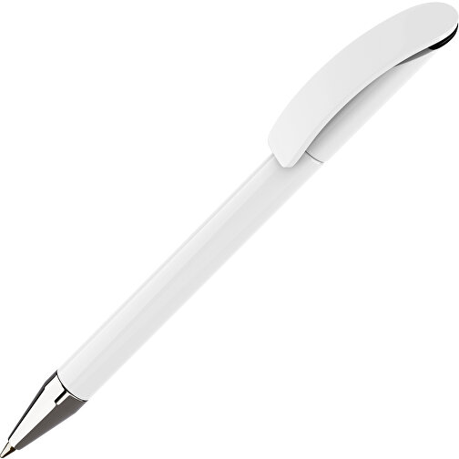 Prodir DS3 TPC Twist Kugelschreiber , Prodir, weiß/schwarz, Kunststoff/Metall, 13,80cm x 1,50cm (Länge x Breite), Bild 1