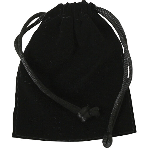Fløjl taske sort, Billede 1